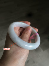 Load image into Gallery viewer, 58mm Certified Type A 100% Natural green/white Jadeite Jade bangle AB57-9281
