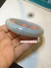 Load image into Gallery viewer, 58mm certified type A 100% Natural green purple yellow jadeite jade bangle A82-2825
