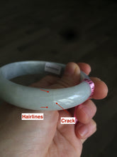 Load image into Gallery viewer, 57mm certificated Type A 100% Natural green Jadeite Jade bangle Y52-0715
