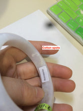 Load image into Gallery viewer, 56mm certificated Type A 100% Natural white/red/brown Jadeite Jade bangle AE24-5700
