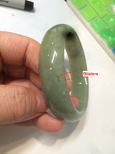 Load image into Gallery viewer, 56.7mm certified 100% Natural green/yellow/brown nephrite Jade bangle HE56-8451
