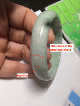 Load image into Gallery viewer, 56mm certified 100% natural certified green jadeite jade bangle AT58-9981
