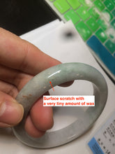 Load image into Gallery viewer, 58.5mm Certified Type A 100% Natural light green/red/purple jadeite jade bangle AT54-0053
