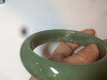 Load image into Gallery viewer, 60.8mm certified 100% Natural green/yellow nephrite Jade bangle HT48-8448
