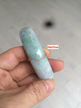 Load image into Gallery viewer, 57.6mm certified type A 100% Natural green yellow purple jadeite jade bangle K94-9897
