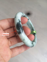 Load image into Gallery viewer, 58.2mm certified type A 100% Natural green/white/purple Jadeite Jade bangle Z97-6205
