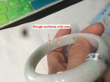 Load image into Gallery viewer, 53.9mm certified Type A 100% Natural sunny green purple Jadeite Jade bangle GC18-1846 (add on item)
