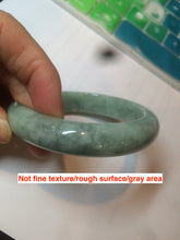Load image into Gallery viewer, 57.4mm certified Type A 100% Natural green/gray Jadeite Jade bangle X122-7140
