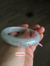 Load image into Gallery viewer, 57mm certificated Type A 100% Natural green Jadeite Jade bangle Y52-0715
