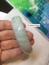 Load image into Gallery viewer, 56.3mm certified 100% natural Type A light green/white jadeite jade bangle AB88-1153
