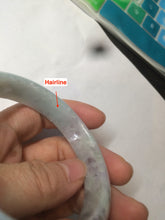 Load image into Gallery viewer, 56.6mm Type A 100% Natural green purple blueJadeite Jade bangle GC16 (add on item)
