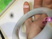 Load image into Gallery viewer, 55mm Certified Type A 100% Natural green/white/yellow Jadeite Jade bangle AD35-9287

