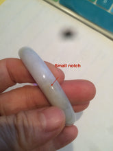 Load image into Gallery viewer, 53.3mm 100% natural Type A light yellow/green/purple/white jadeite jade bangle L70
