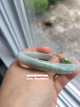 Load image into Gallery viewer, 54.6mm Type A 100% Natural white/green/red Jadeite Jade bangle N76
