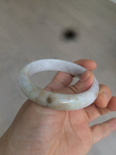Load image into Gallery viewer, 57.7mm type A 100% Natural light purple white Jadeite Jade bangle AD69
