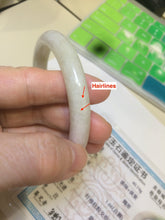 Load image into Gallery viewer, 56.5mm certified 100% natural green/white/yellow/purple jadeite jade bangle AK2-2480
