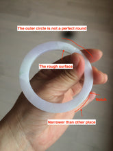 Load image into Gallery viewer, 51.5mm certified Type A 100% Natural sunny green/purple flat style Jadeite jade bangle N109
