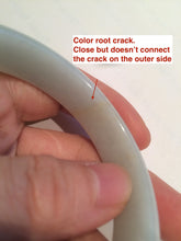Load image into Gallery viewer, 57mm certificated Type A 100% Natural green Jadeite Jade bangle Y52-0715
