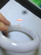Load image into Gallery viewer, 53.4mm 100% natural certified yellow/white/light purple jadeite jade bangle AS38-5122
