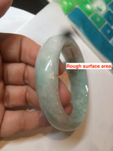 Load image into Gallery viewer, 56.3mm certified 100% natural Type A light green/white jadeite jade bangle AB88-1153
