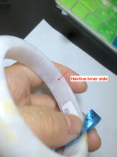 Load image into Gallery viewer, 53.4mm 100% natural certified yellow/white/light purple jadeite jade bangle AS38-5122
