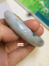 Load image into Gallery viewer, 57.7mm certified type A 100% Natural green/white/purple Jadeite Jade bangle AC44-6203
