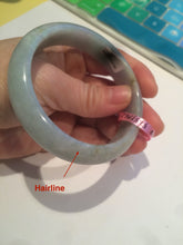 Load image into Gallery viewer, 58 mm Certified Type A 100% Natural green/purple Jadeite Jade bangle B45-3788
