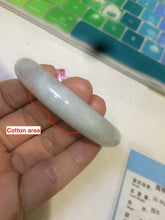 Load image into Gallery viewer, 52.6mm certified Type A 100% Natural white/brown Jadeite Jade bangle AB53-0005
