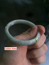 Load image into Gallery viewer, 54.6mm Type A 100% Natural white/green/red Jadeite Jade bangle N76
