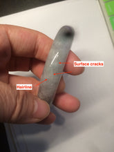Load image into Gallery viewer, 56.5mm certified 100% natural Type A green purple jadeite jade bangle AM11-5607
