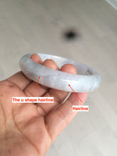 Load image into Gallery viewer, 56.2 mm certified Type A 100% Natural light green/yellow/purple Jadeite Jade bangle AD89-0367
