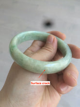 Load image into Gallery viewer, 56mm certified Type A 100% Natural sunny green/yellow Jadeite Jade bangle AR15-2704
