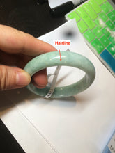 Load image into Gallery viewer, 55.8mm Certified type A 100% Natural green yellow Jadeite bangle Y121-2487
