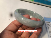 Load image into Gallery viewer, 58.5mm certificated Type A 100% Natural green Jadeite Jade bangle Y111-0484
