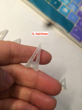 Load image into Gallery viewer, 100% natural icy watery jadeite jade Initial letter A pendant necklace Y125
