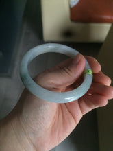 Load image into Gallery viewer, 56.4mm Type A 100% Natural light green  Jadeite Jade bangle Q32
