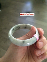 Load image into Gallery viewer, 50-55mm Type A 100% Natural light green Jadeite Jade bangle group girl/small adult hand X60
