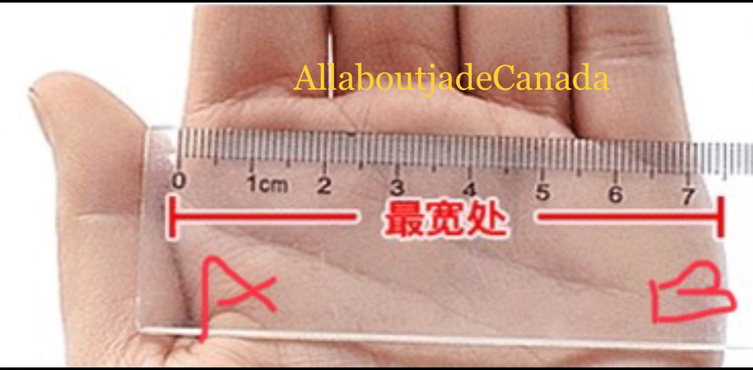 How the know your Jade Bangle size and how to wear a small bangle