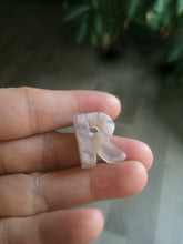 Load image into Gallery viewer, 100% natural icy Madagascar cherry blossoms agate Initial letters X81 (Add on item, not sale individually)
